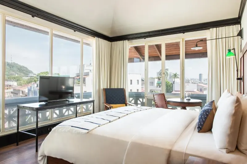Interior de American Trade Hotel en Casco Viejo, Panama City