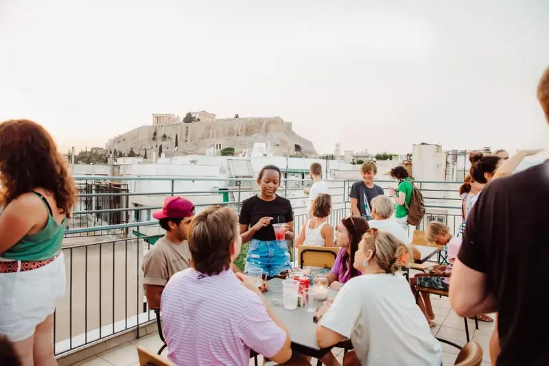 Athens Backpackers hotel interior