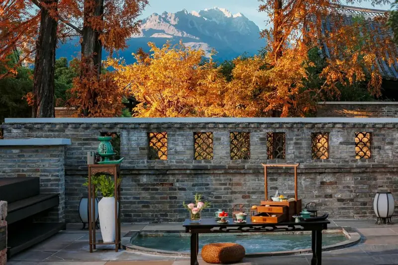 Interior de Banyan Tree Lijiang en Old Town, Lijiang