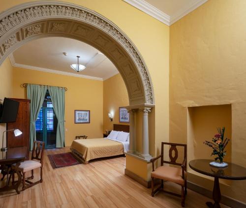 Hotel de la Opera interior in La Candelaria, Bogotá