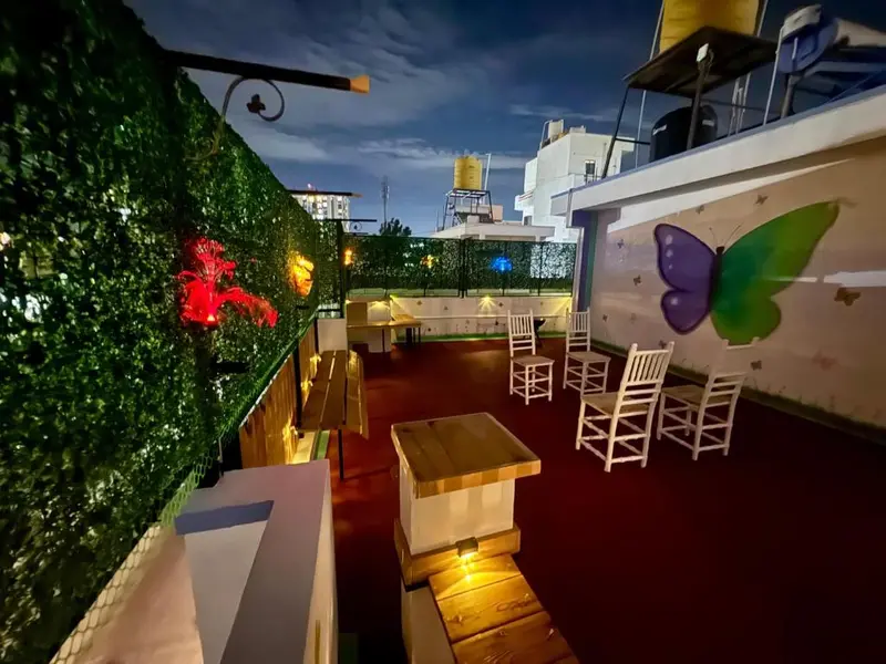Butterfly Space hotel interior