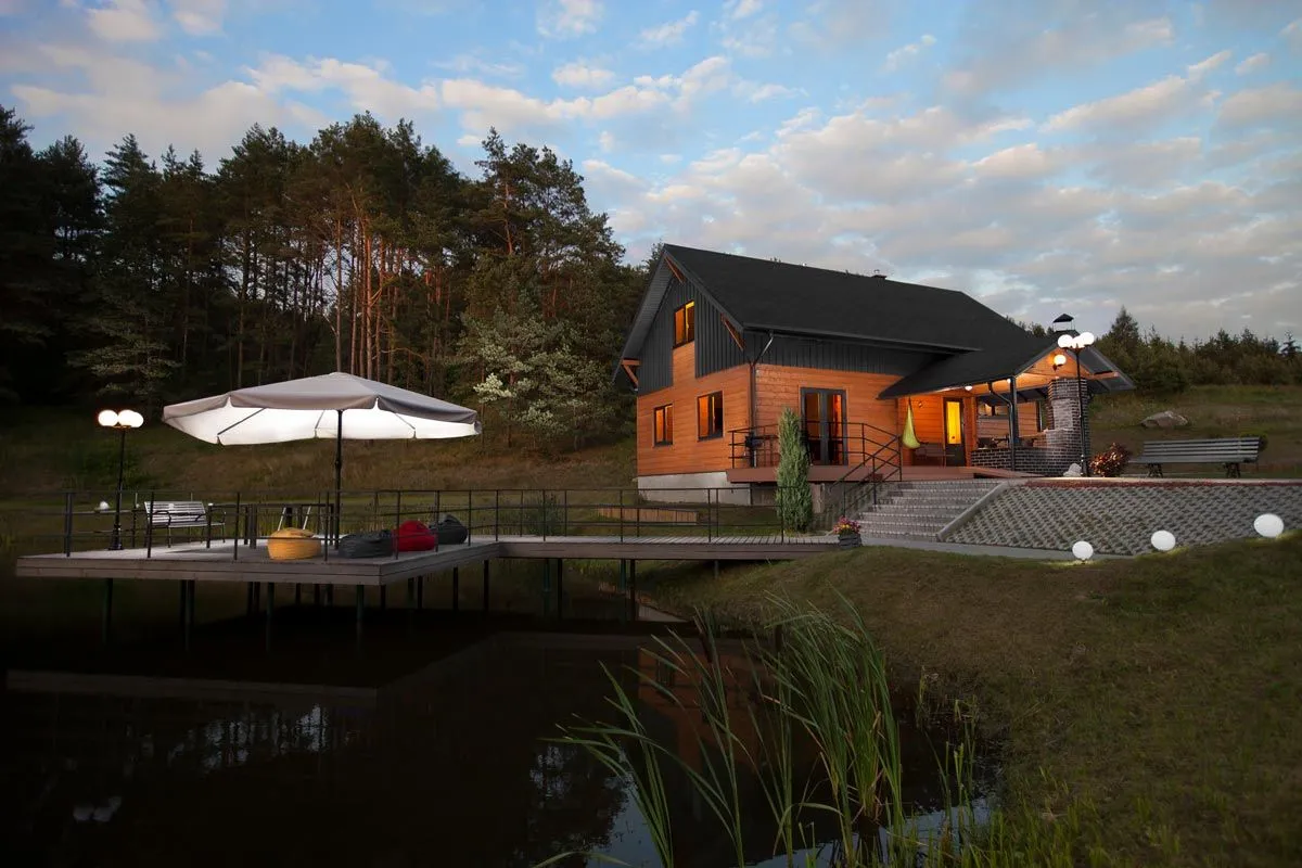 Anupro Villa, Trakai exterior view