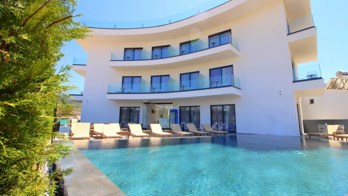 Blue Eye Hotel, Ksamil exterior view