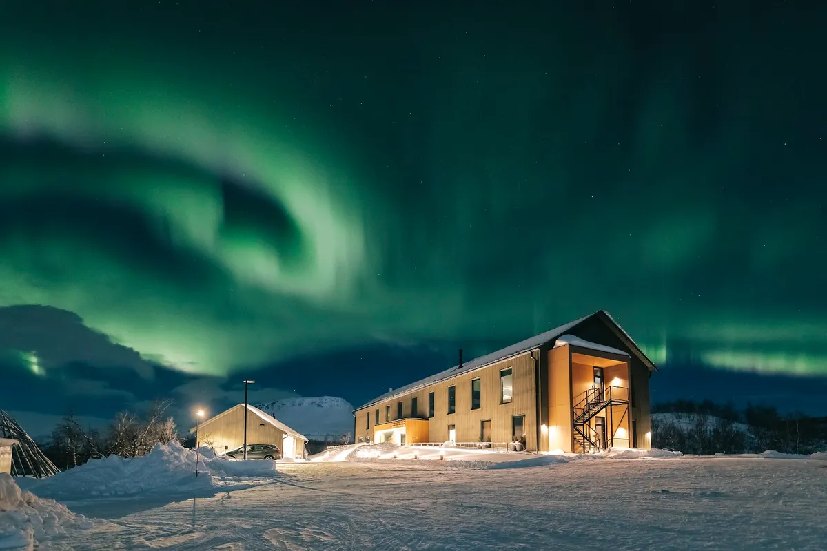 Cahkal Hotel, Lapland exterior view