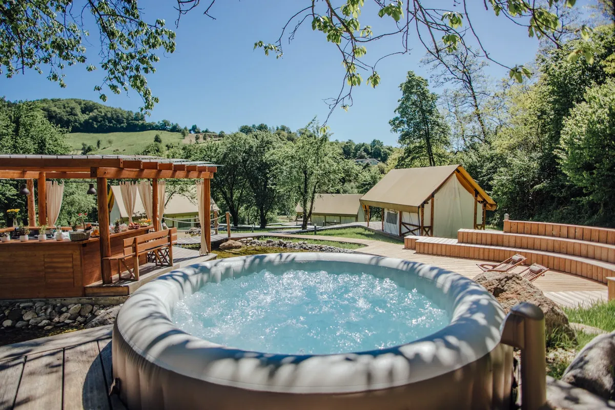 Chateau Ramšak, vineyard glamping resort, Maribor exterior view