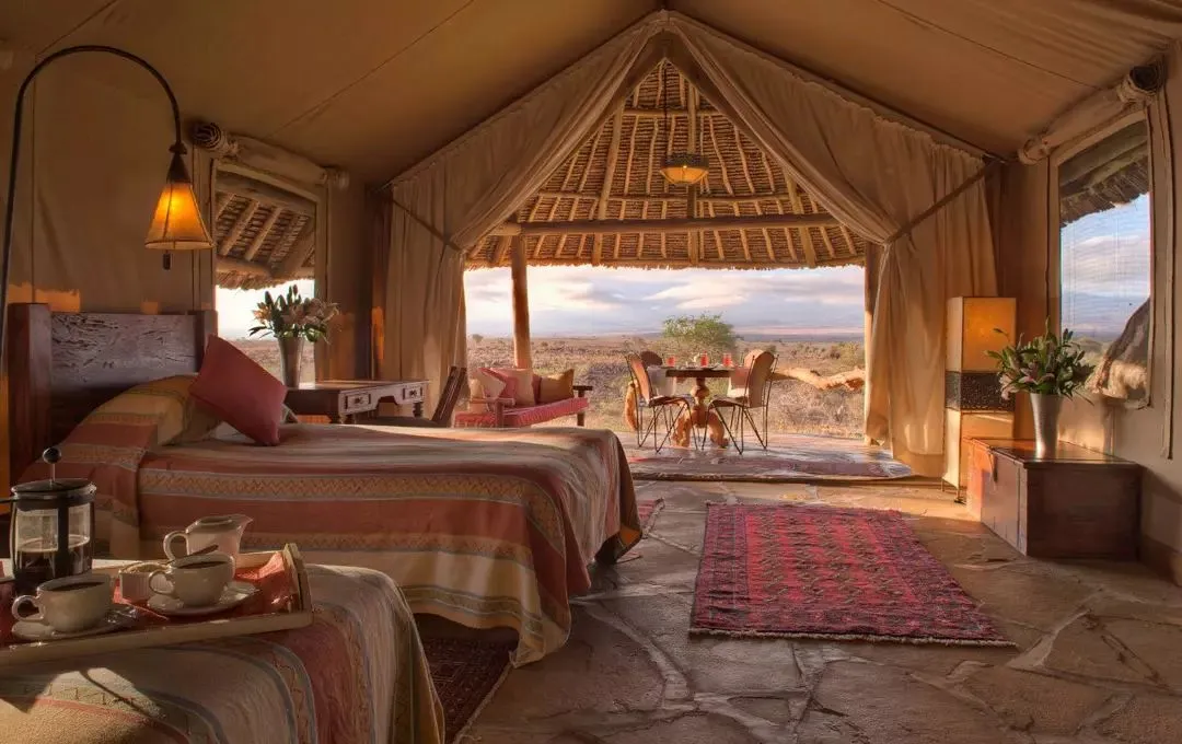 Elewana Tortilis Camp Amboseli, Amboseli exterior view