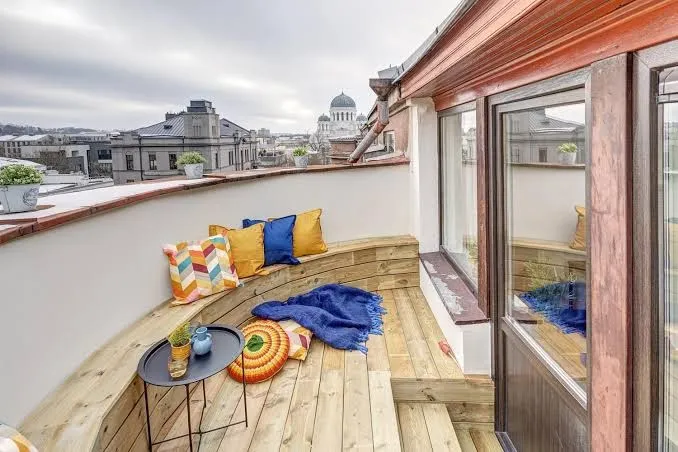 Funky Penthouse City Center - Double Room with Shared Bathroom, Kaunas exterior view