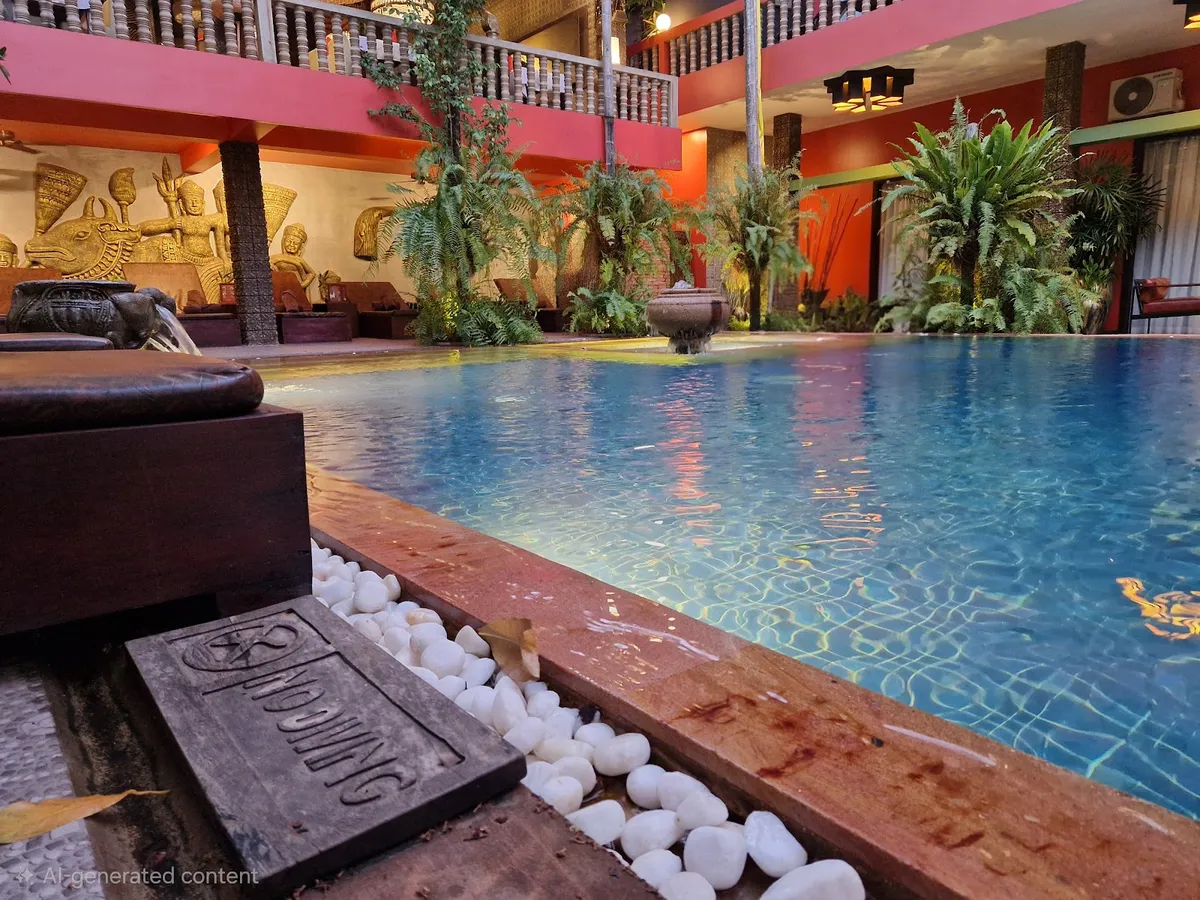 Golden Temple Hotel, Siem Reap exterior view