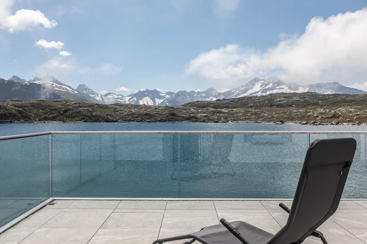 Grimselpass Hotel, Swiss Alps exterior view