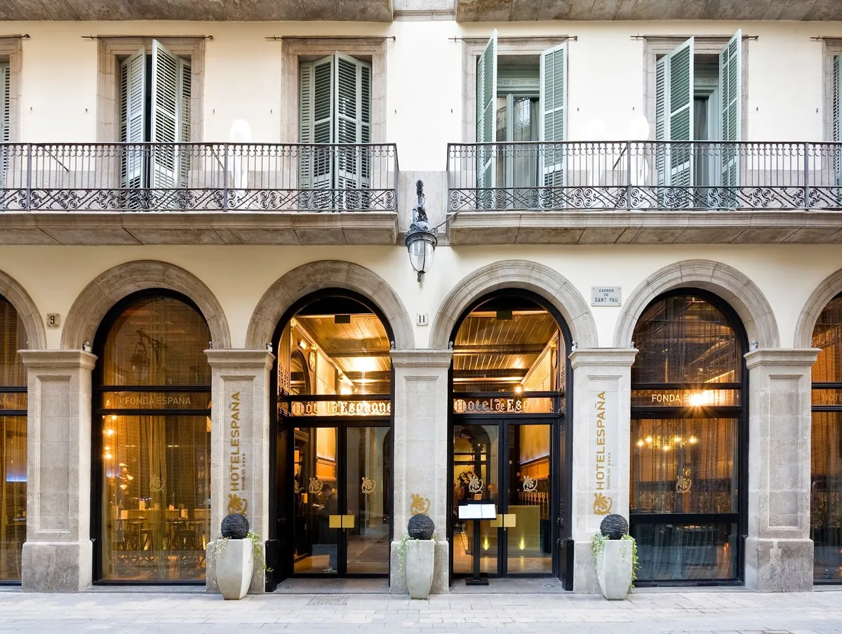 Hotel España, Barcelona exterior view