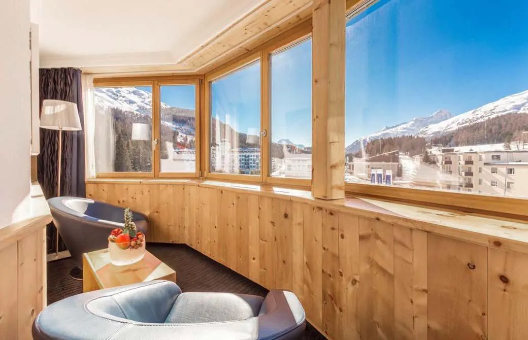 Hotel San Gian, St Moritz exterior view