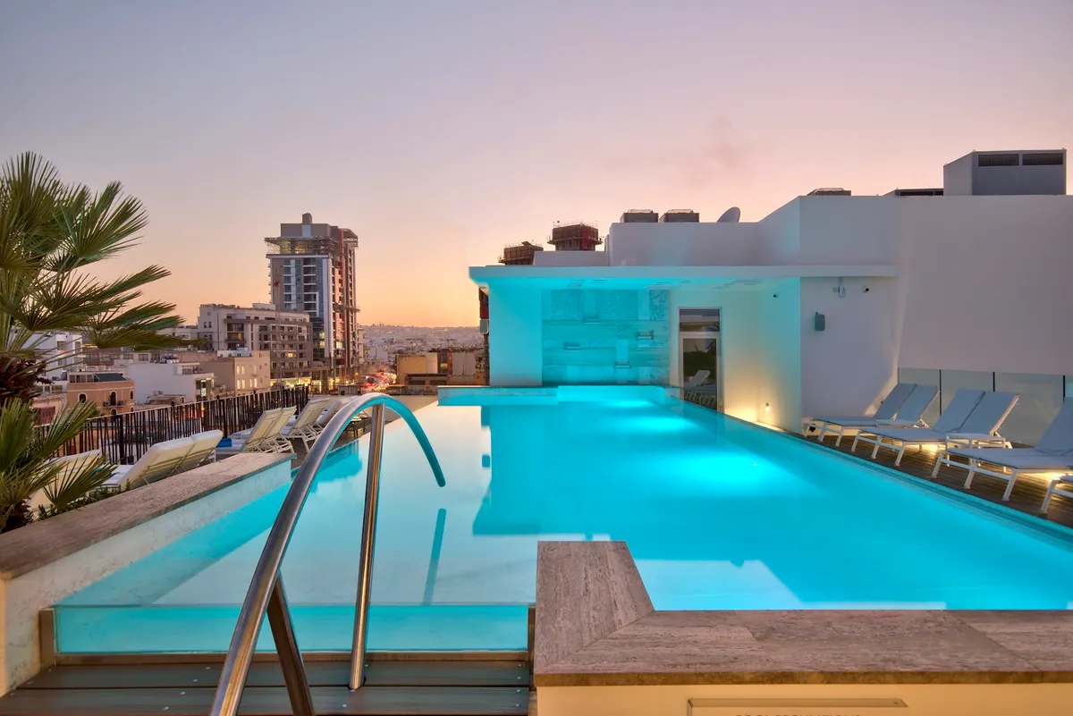Hotel Valentina, St Julians exterior view