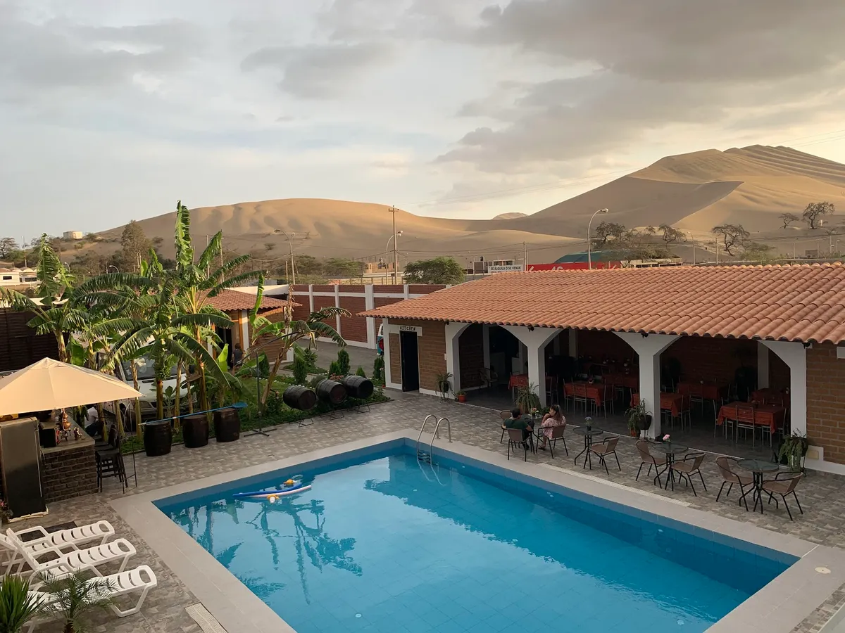 Huacachina Desert House, Huacachina exterior view
