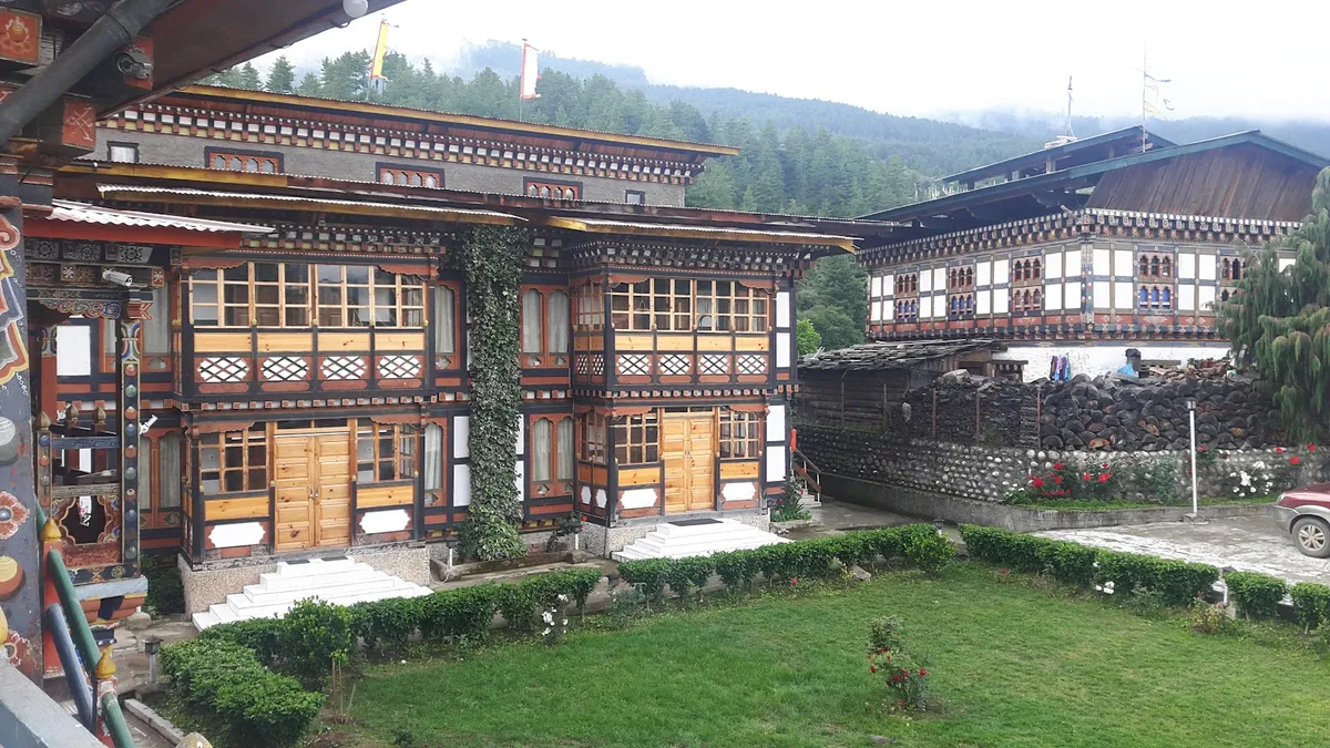 Jakar Village Lodge, Bumthang exterior view