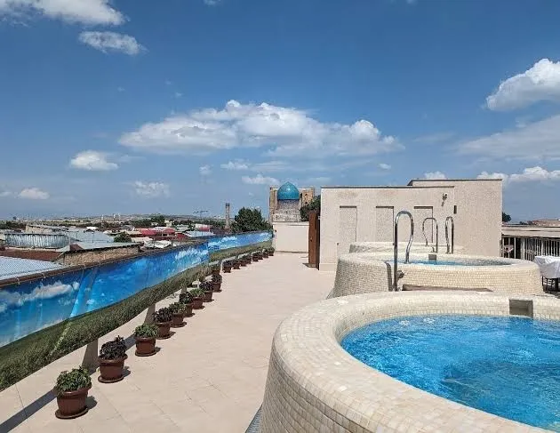 Kosh Havuz boutique hotel, Samarkand exterior view