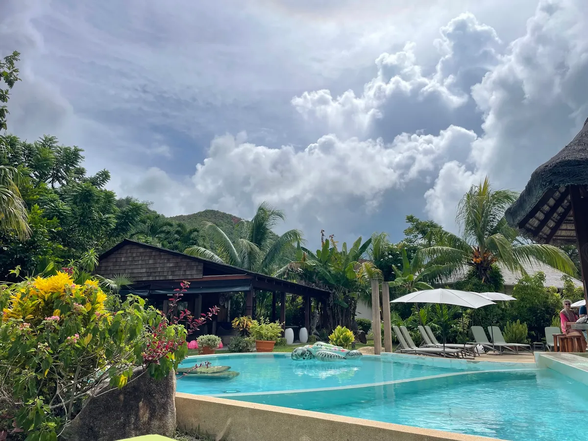 Les Lauriers Eco Hotel, Praslin exterior view