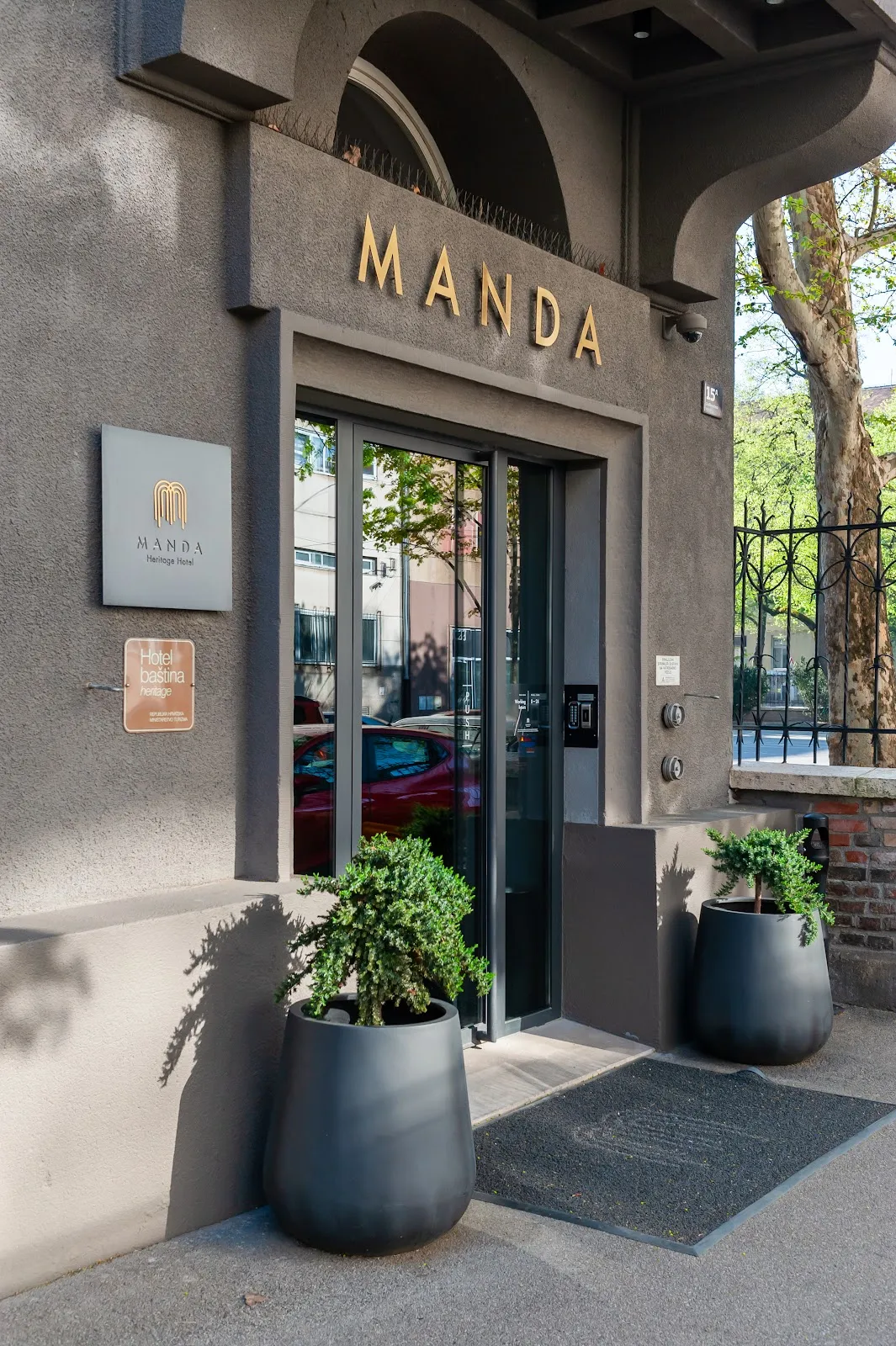 MANDA Heritage Hotel, Zagreb exterior view