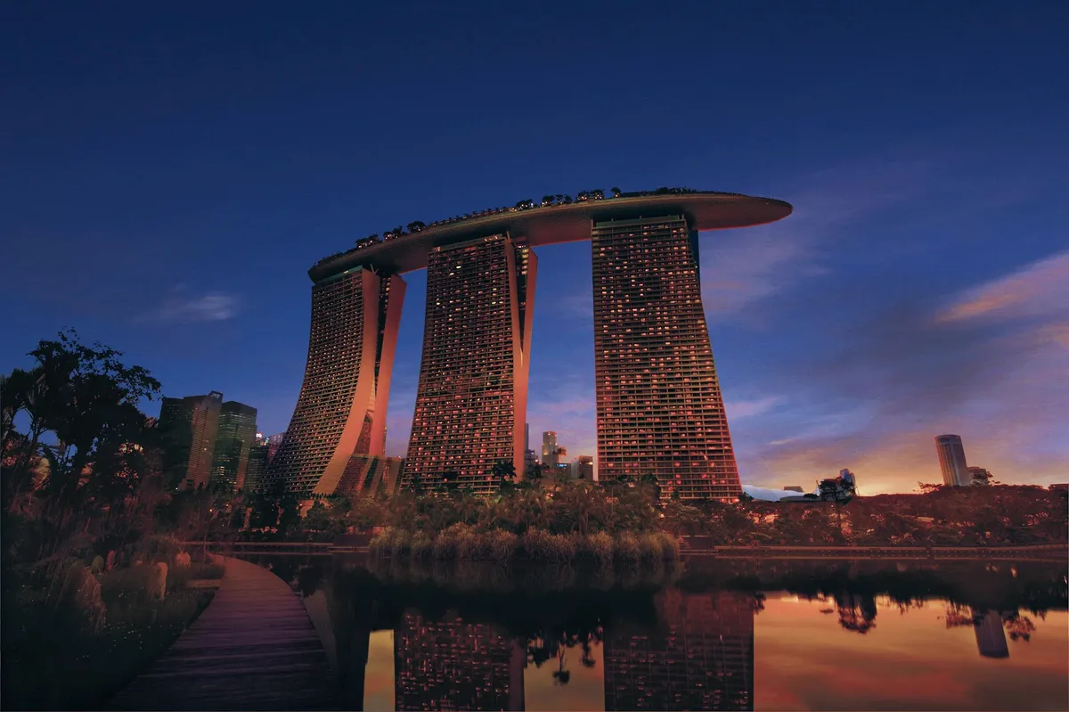 Marina Bay Sands Singapore, Marina Bay exterior view