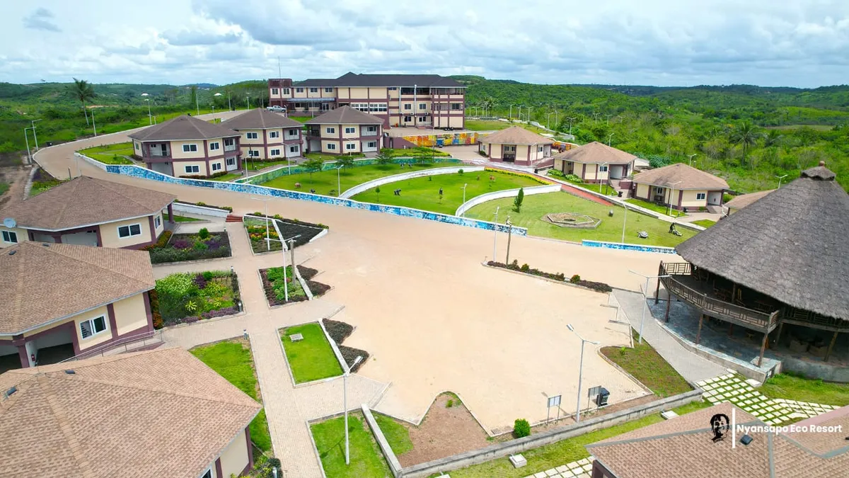 NYANSAPO ECO RESORT, Cape Coast exterior view