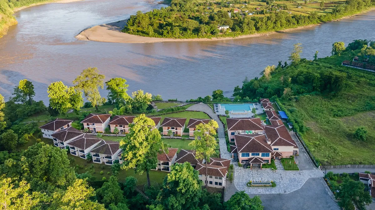 Regenta Resort & Spa by Riverside, Chitwan Nepal, Chitwan exterior view