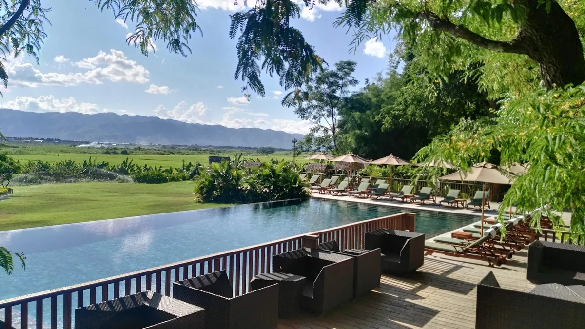 Sanctum Inle Resort, Inle Lake exterior view