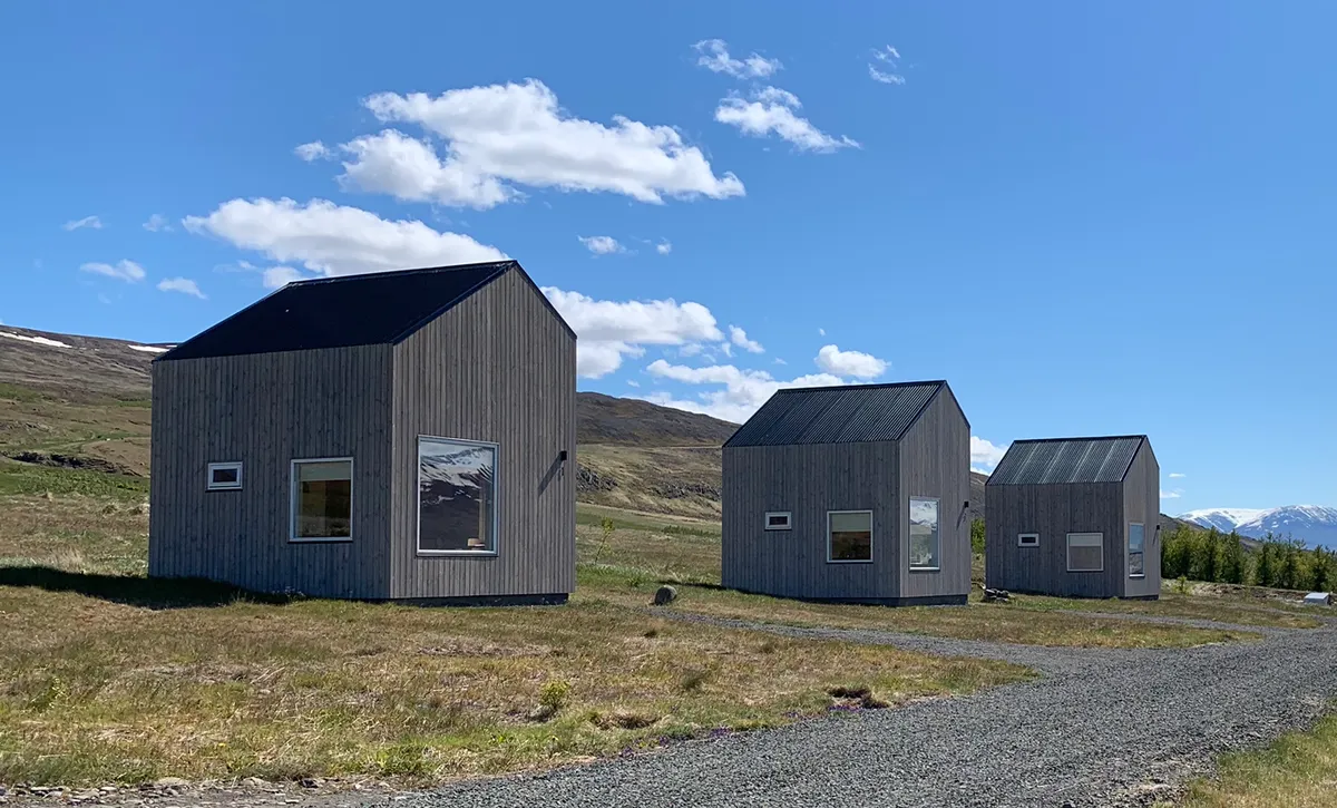 Sunnuhlid houses, Akureyri exterior view