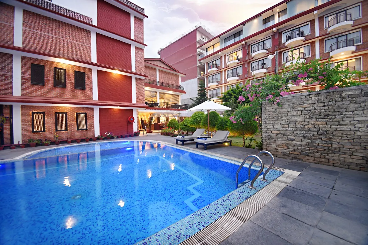 Temple Himalaya Hotel and Spa, Pokhara exterior view