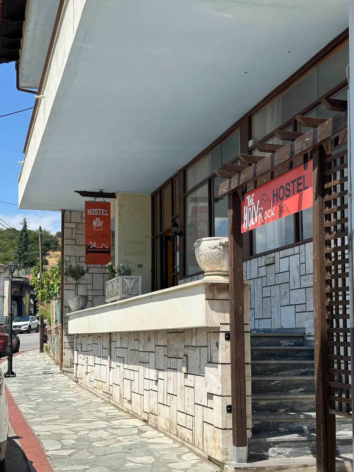The Holy Rock Hostel, Meteora exterior view
