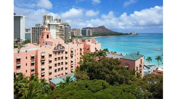 The Royal Hawaiian, a Luxury Collection Resort, Waikiki, Honolulu exterior view