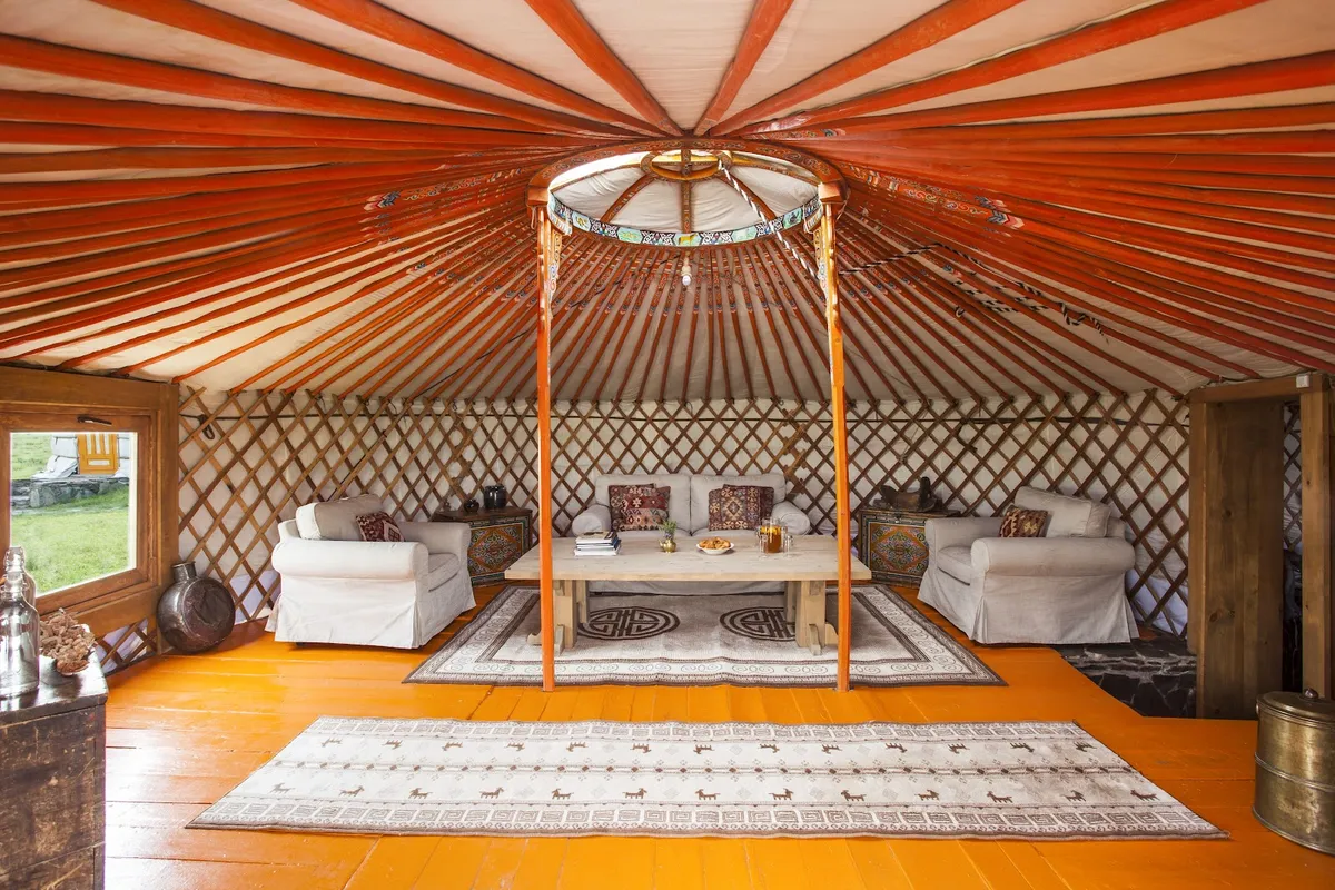 Three Camel Lodge, Gobi Desert exterior view