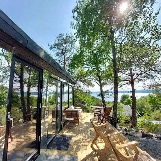 Tiny retreat with scenic Oslofjord views, Norwegian Fjords exterior view