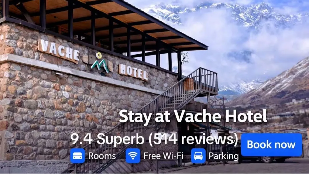 Vache Hotel kazbegi, Kazbegi exterior view
