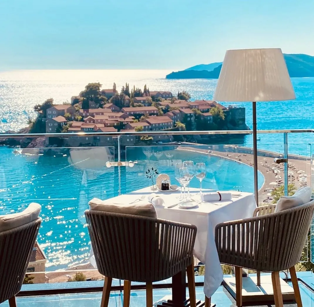 Villa Geba, Sveti Stefan exterior view
