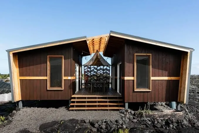 Volcano Views! Epic Tiny Home on Lava Field, Hawaiian Islands exterior view