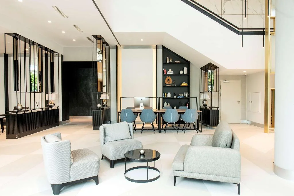 Interior de Radisson Collection H.C. Andersen Hotel em City Center, Odense