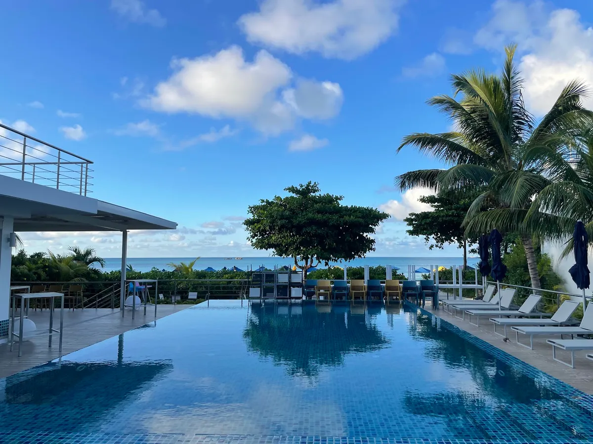 Acajou Beach Resort, Praslin interior view