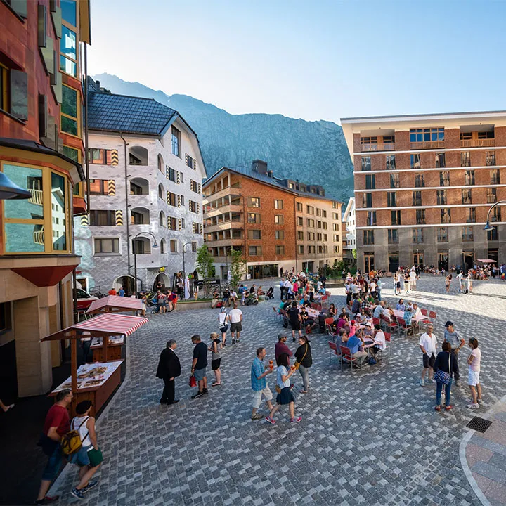 Andermatt Reuss, Swiss Alps interior view