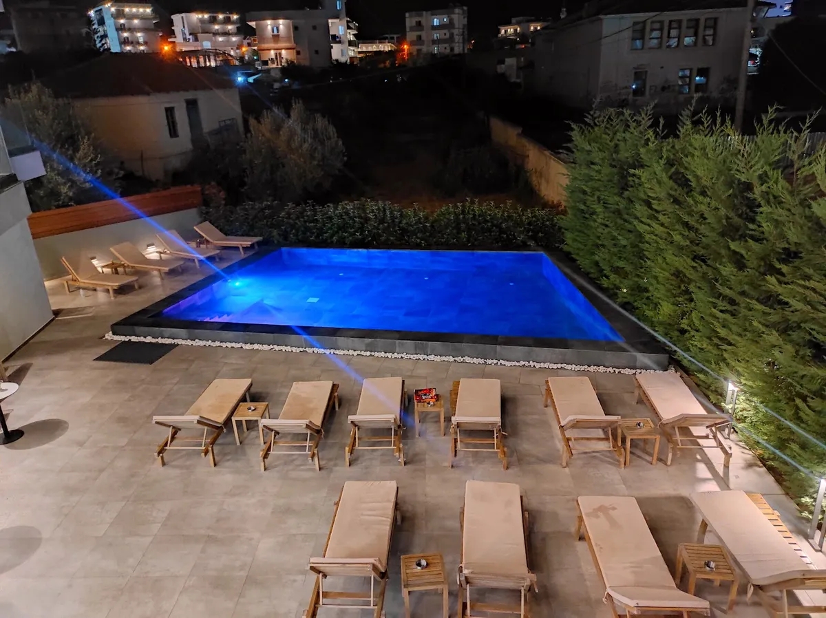 Blue Eye Hotel, Ksamil interior view