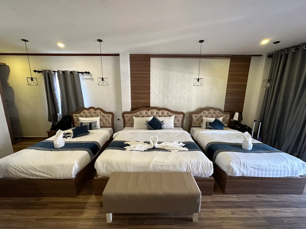 Champa Riverside Hotel, Vang Vieng interior view
