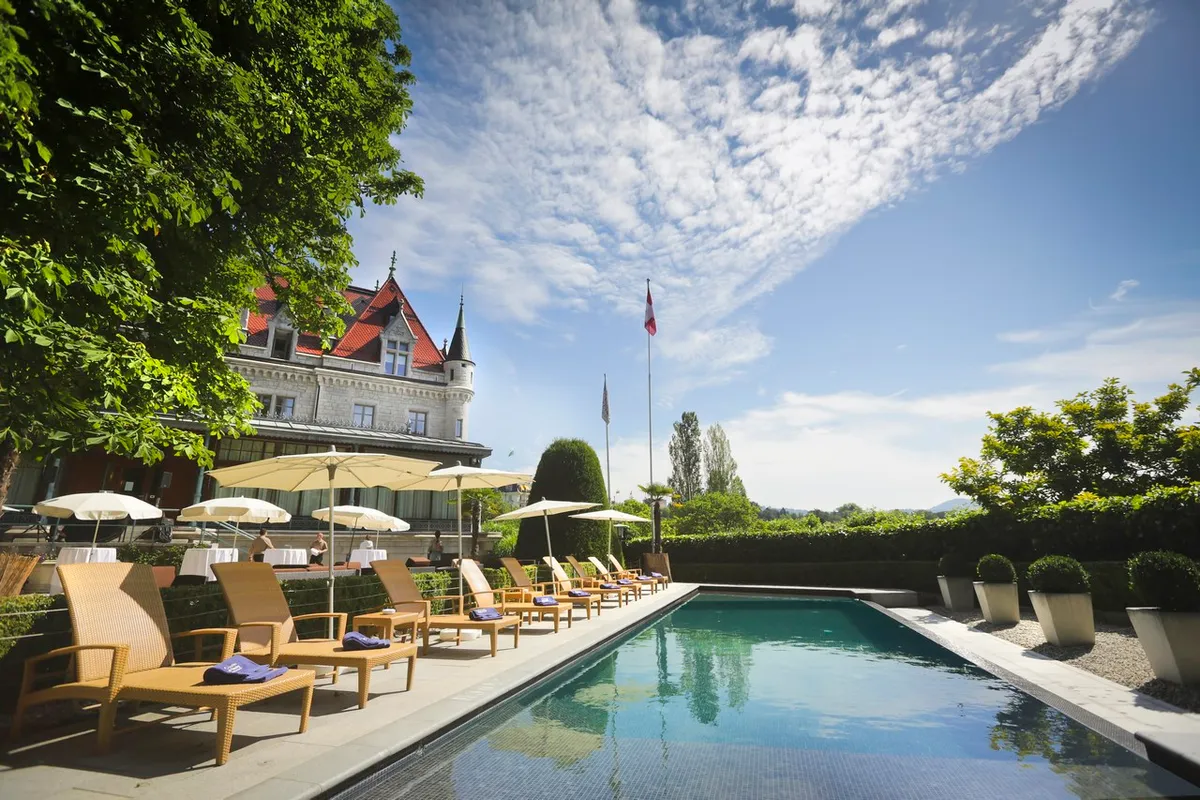 Château d'Ouchy, Lausanne interior view