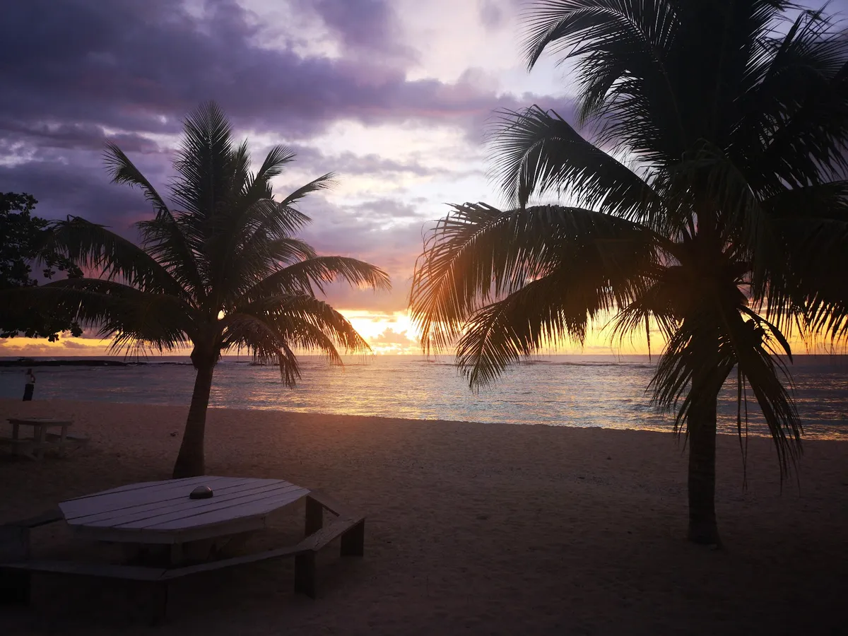 Falealupo Beach Fales, Savaii interior view