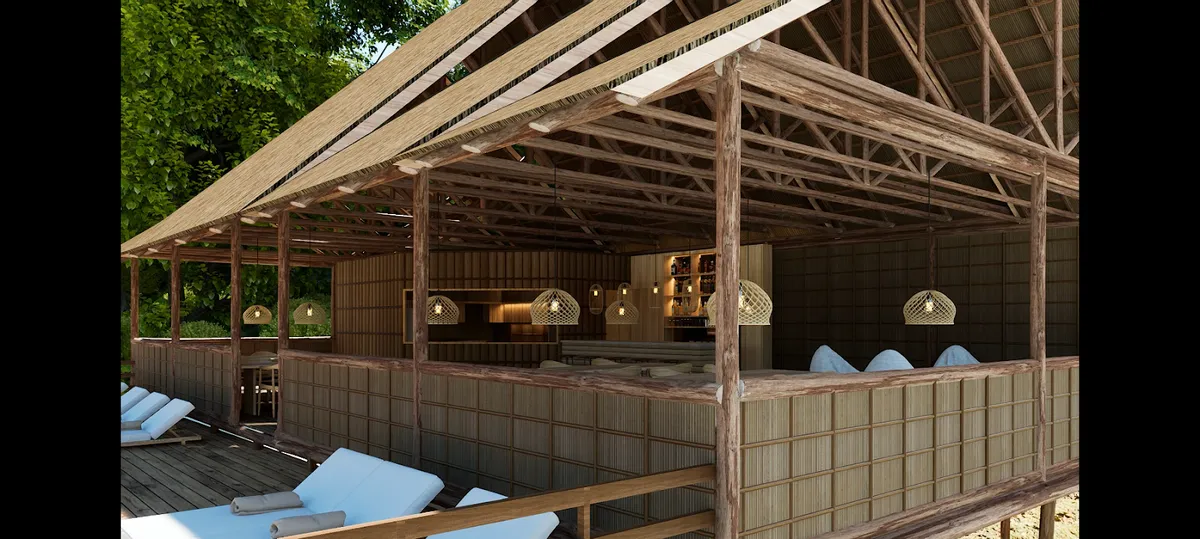 Friwen Mangrove Eco Lodge, Raja Ampat interior view