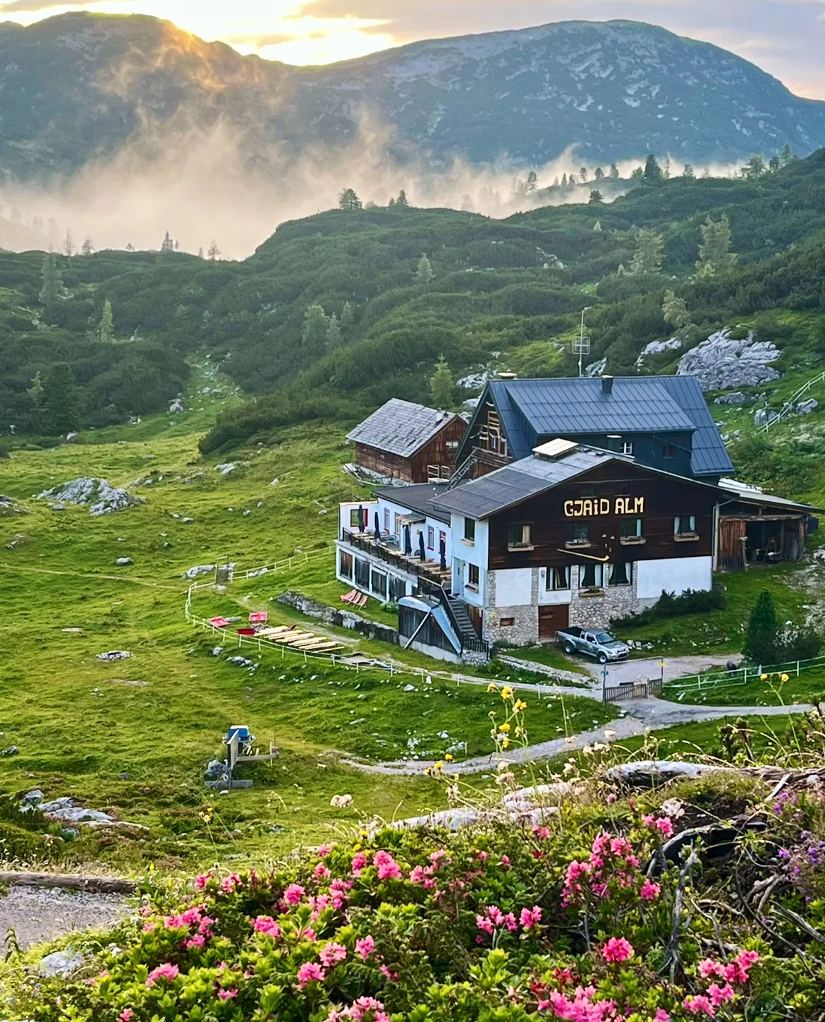 Gjaid Alm, Tyrolean Alps interior view