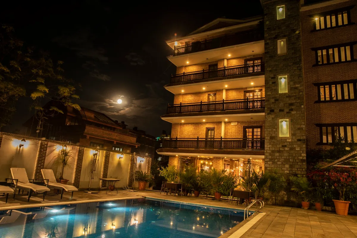 Hotel Bhadgaon, Bhaktapur interior view