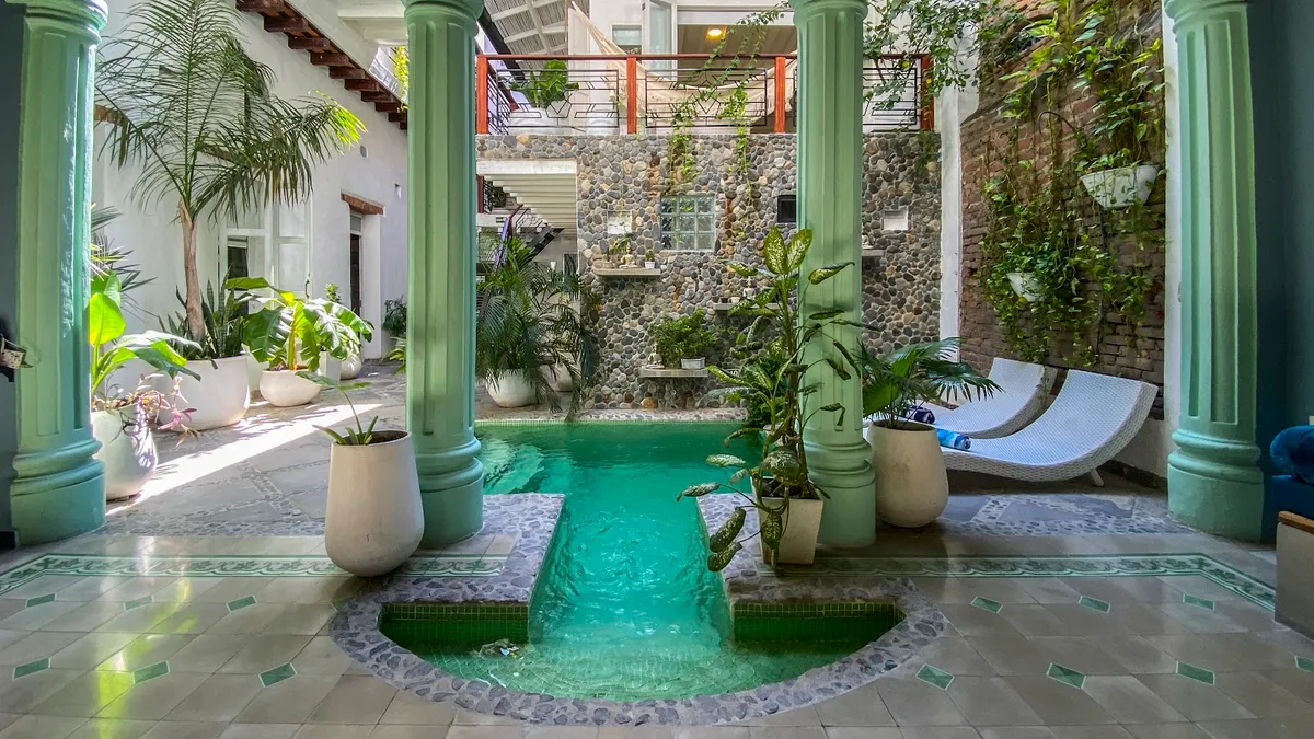 Hotel Casa Verde, Santa Marta interior view