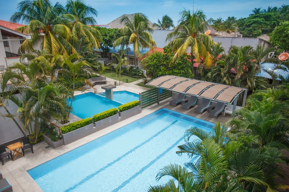 Hotel Roca Sunzal, El Tunco interior view