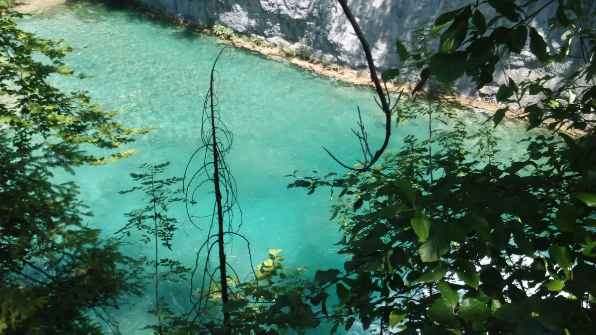 House by the river, Plitvice interior view