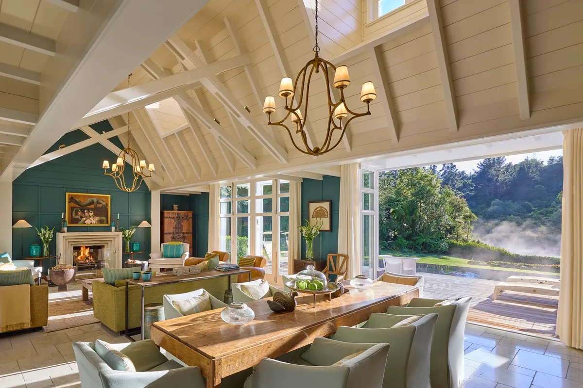 Huka Lodge, Beckons, Taupo interior view