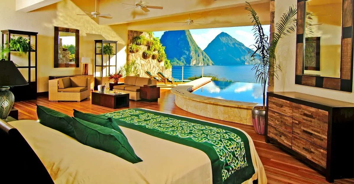 Jade Mountain Resort, Soufriere interior view