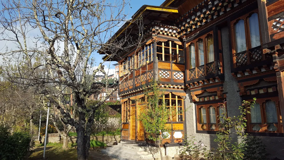 Jakar Village Lodge, Bumthang interior view